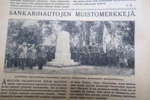 Suomen Kuvalehti 1919 nr 33, kansikuva Elokuu, Kuva pääkaupunkimme lasten kesäelämästä, Pitkämatkaisia valtamerenlaivoja, Sankarihautojen muistomerkkejä, ym.