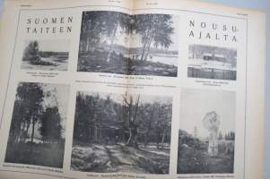Suomen Kuvalehti 1919 nr 33, kansikuva Elokuu, Kuva pääkaupunkimme lasten kesäelämästä, Pitkämatkaisia valtamerenlaivoja, Sankarihautojen muistomerkkejä, ym.