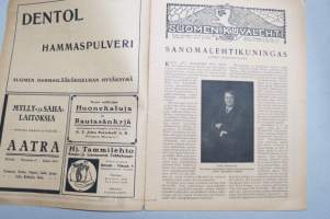 Suomen Kuvalehti 1919 nr 36, kansikuva Berliniläinen näytteljätär Senta Söneland, Sanomalehtikuningas Lordi Northcliffe, Ainoan lapsen hautakivi, ym.