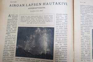 Suomen Kuvalehti 1919 nr 36, kansikuva Berliniläinen näytteljätär Senta Söneland, Sanomalehtikuningas Lordi Northcliffe, Ainoan lapsen hautakivi, ym.