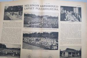 Suomen Kuvalehti 1919 nr 36, kansikuva Berliniläinen näytteljätär Senta Söneland, Sanomalehtikuningas Lordi Northcliffe, Ainoan lapsen hautakivi, ym.