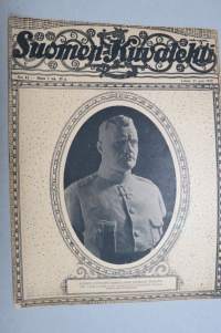 Suomen Kuvalehti 1919 nr 43, kansikuva Suomen sotaväen ylipäällikkö Kenraali Wilkama, Englannin rautatielakko, Armeijamme puvut, Uusi hengenpelastuspuku, ym.