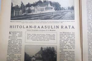 Suomen Kuvalehti 1919 nr 46, kansikuva Junan suistuminen Huopalahdessa, Hiitolan- Raasulin rata, Huopalahden junaonnettomuus, Sarah Bernhardtin silkkikenkä, ym.