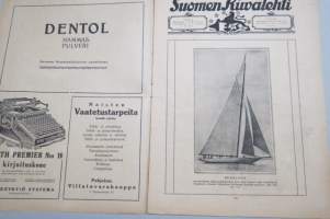 Suomen Kuvalehti 1920 nr 31, kansikuva Tasavallan presidentti purjehtijana, Tanssin mestaruuskilpailut, Punaisen kukon riehuntaa, Sotapoikiemme opintokurssit, ym.