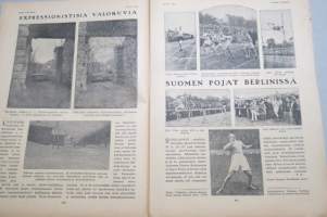 Suomen Kuvalehti 1920 nr 36, Olympialainen Marathon-voittaja isänmaansa seppelöimänä, Lahjoituksia yleisille kirjastoille, Suomen pojat Berliinissä, ym.