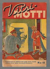 Vitsi-motti : siviili-, sotilas- ja politiikkasellaisiaAikakauslehti  1945 nr 18Kustannus Säilä