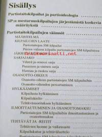 Partiotaitokilpailujen säännöt ja järjestelyohjeet