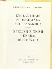 Suomalais-englantilainen suursanakirja