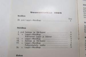 Suomen Matkailijayhdistyksen Seuramatkat 1965 -esite