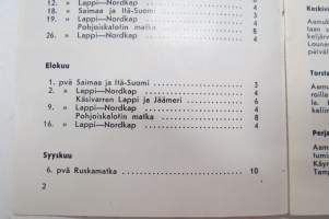 Suomen Matkailijayhdistyksen Seuramatkat 1965 -esite