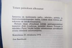 Englantilais-suomalainen elektroniikka- ja instrumentointisanasto