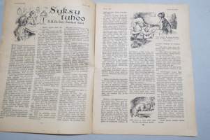 Suomen Kuvalehti 1920 nr 39, Syksy tuhoo, Porolaidunsopimus Suomen ja Norjan välillä, Viron hallitus, Suomen muinaismuistoyhdistys 50-vuotias, ym.