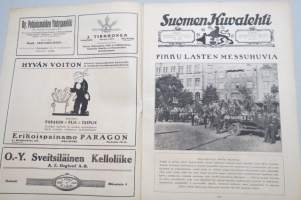 Suomen Kuvalehti 1920 nr 28, kansikuva Pieni kylpijä, Pikkulasten messuhuvia, Oulangalla, Messukuvien jälkisatoa, Suom voittoon olympialaissa kisoissa! ym.