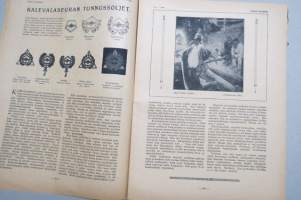 Suomen Kuvalehti 1920 nr 9, kansikuva Akseli Gallèn-Kallela, Kalevalan päivä, Kalevalaseuran tunnussoljet, Lönnrot ja Kajaanin totiseura, Ravi-ajot, ym.