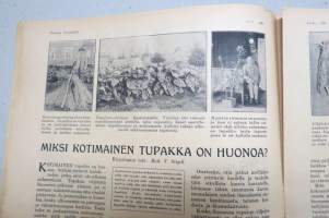 Suomen Kuvalehti 1920 nr 9, kansikuva Akseli Gallèn-Kallela, Kalevalan päivä, Kalevalaseuran tunnussoljet, Lönnrot ja Kajaanin totiseura, Ravi-ajot, ym.