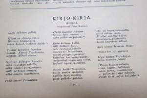 Suomen Kuvalehti 1920 nr 9, kansikuva Akseli Gallèn-Kallela, Kalevalan päivä, Kalevalaseuran tunnussoljet, Lönnrot ja Kajaanin totiseura, Ravi-ajot, ym.