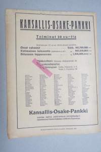 Suomen Kuvalehti 1920 nr 7, kansikuva 8-vuotias varvastanssijatar, Sideotsaisen miehen muisto, Hävityksen jäljet, Valkoisen kenraalin vastaanotto helsingissä, ym.