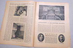 Suomen Kuvalehti 1920 nr 4, kansikuva Nuoren naisen muotokuva Hugo von Bouvardin näyttelystä, Reunavaltojen neuvottelukokous Helsingissä, Karjalan suojeluskunnat,ym.
