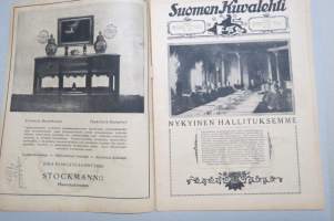 Suomen Kuvalehti 1920 nr 5, kansikuva &quot;Aunuksen helmi&quot; Helsingissä viimeinen kuvalehti kädessään, Saksan kansan vastoinkäymiset, Eläköön vapaus! ym.