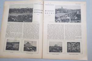 Suomen Kuvalehti 1920 nr 5, kansikuva &quot;Aunuksen helmi&quot; Helsingissä viimeinen kuvalehti kädessään, Saksan kansan vastoinkäymiset, Eläköön vapaus! ym.