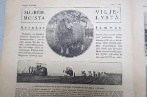 Suomen Kuvalehti 1920 nr 5, kansikuva &quot;Aunuksen helmi&quot; Helsingissä viimeinen kuvalehti kädessään, Saksan kansan vastoinkäymiset, Eläköön vapaus! ym.