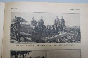 Suomen Kuvalehti 1920 nr 5, kansikuva &quot;Aunuksen helmi&quot; Helsingissä viimeinen kuvalehti kädessään, Saksan kansan vastoinkäymiset, Eläköön vapaus! ym.