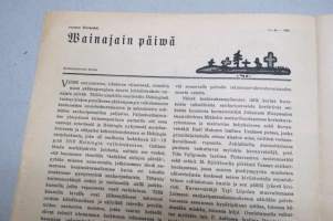 Suomen Kuvalehti 1920 nr 44, kansikuva Kullervo, Ohiolainen sanomalehtimies yhdysvaltain presidentiksi, Suomen koulunuorisotasavalta, Sankari patsaat, ym.