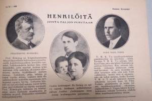 Suomen Kuvalehti 1920 nr 44, kansikuva Kullervo, Ohiolainen sanomalehtimies yhdysvaltain presidentiksi, Suomen koulunuorisotasavalta, Sankari patsaat, ym.