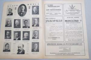 Suomen Kuvalehti 1920 nr 44, kansikuva Kullervo, Ohiolainen sanomalehtimies yhdysvaltain presidentiksi, Suomen koulunuorisotasavalta, Sankari patsaat, ym.