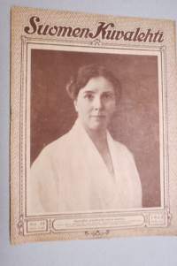 Suomen Kuvalehti 1920 nr 23, kansikuva Tasavallan presidentin tuleva puoliso, rouva Ester Hällström, Tyttö lyseo, Koiramaailman kiitäjistä, ym.