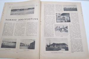 Suomen Kuvalehti 1921 nr 20, kansikuva Harpunsoittaja Lilli Cajanus-Blenner, Tampereen maatalousnäyttelyä odotellessa, Wormsin Luther-juhla, Tornio 300-vuotas, ym.