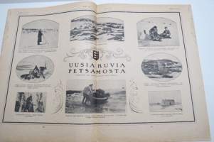Suomen Kuvalehti 1921 nr 20, kansikuva Harpunsoittaja Lilli Cajanus-Blenner, Tampereen maatalousnäyttelyä odotellessa, Wormsin Luther-juhla, Tornio 300-vuotas, ym.