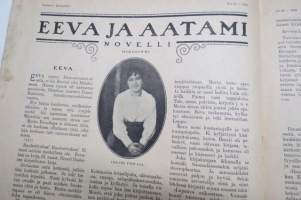 Suomen Kuvalehti 1921 nr 20, kansikuva Harpunsoittaja Lilli Cajanus-Blenner, Tampereen maatalousnäyttelyä odotellessa, Wormsin Luther-juhla, Tornio 300-vuotas, ym.