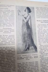 Suomen Kuvalehti 1921 nr 20, kansikuva Harpunsoittaja Lilli Cajanus-Blenner, Tampereen maatalousnäyttelyä odotellessa, Wormsin Luther-juhla, Tornio 300-vuotas, ym.