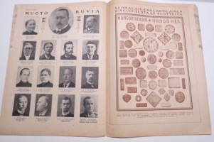 Suomen Kuvalehti 1921 nr 20, kansikuva Harpunsoittaja Lilli Cajanus-Blenner, Tampereen maatalousnäyttelyä odotellessa, Wormsin Luther-juhla, Tornio 300-vuotas, ym.