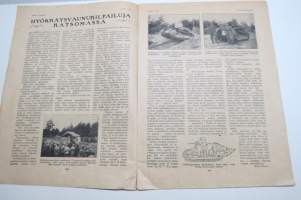 Suomen Kuvalehti 1921 nr 31, kansikuva Uimakauden merkeissä, Hyökkäysvaunukilpailuja katsomassa, Hevosmiesten sivu, Kotimaisia kuvia, Suomalaiset Latviassa, ym.