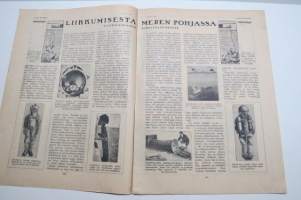 Suomen Kuvalehti 1921 nr 33, kansikuva Daisy Grill, Amerikan kaunein nainen, Nykyisen Venäjän taidetta, Vastavihittyjä kirkkoja, Liikkumisesta merenpohjassa, ym.