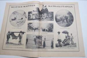 Suomen Kuvalehti 1921 nr 33, kansikuva Daisy Grill, Amerikan kaunein nainen, Nykyisen Venäjän taidetta, Vastavihittyjä kirkkoja, Liikkumisesta merenpohjassa, ym.