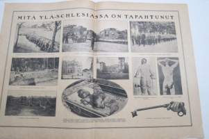 Suomen Kuvalehti 1921 nr 34, kansikuva Kuutamoiden kuussa, Simon taistelu, Valkoisen kankaan kaunottaria, Kotimaisia kuvia, Mitä Ylä-Schlesiassa on tapahtunut, ym.