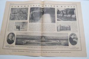 Suomen Kuvalehti 1921 nr 11, kansikuva Lisie Carén, Ulkomaisia päivän kuvia, Talviurheilukisoista 1921, Muotokuva, Suomalainen häpeänpäivä Karjalassa, ym.