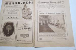 Suomen Kuvalehti 1921 nr 16, kansikuva Historiaa elävissä kuvissa, Tasavallan presidentin illalliskutsut, Uudet upseerit, Halilan parantola, Kultapuu, ym.