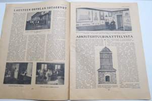 Suomen Kuvalehti 1921 nr 16, kansikuva Historiaa elävissä kuvissa, Tasavallan presidentin illalliskutsut, Uudet upseerit, Halilan parantola, Kultapuu, ym.