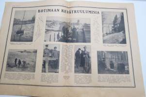 Suomen Kuvalehti 1921 nr 16, kansikuva Historiaa elävissä kuvissa, Tasavallan presidentin illalliskutsut, Uudet upseerit, Halilan parantola, Kultapuu, ym.