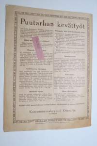 Suomen Kuvalehti 1921 nr 16, kansikuva Historiaa elävissä kuvissa, Tasavallan presidentin illalliskutsut, Uudet upseerit, Halilan parantola, Kultapuu, ym.