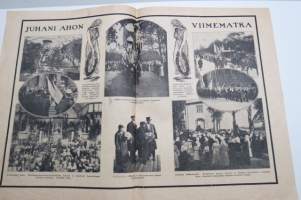 Suomen Kuvalehti 1921 nr 35, kansikuva Kesälesken huvituksia, Uusia Suomen alamaisia, Uudenkaupungin rauhan 200-vuotismuisto, Ulkomaisia uutiskuvia, ym.