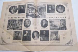 Suomen Kuvalehti 1921 nr 7, kansikuva &quot;Hauska on hiihtäjän hihdellä urheiluaitan tamineissa&quot;, Äskeisen myrskyn tuhoja, Syrjäänien maa ja kansa, Viron kuvia, ym.