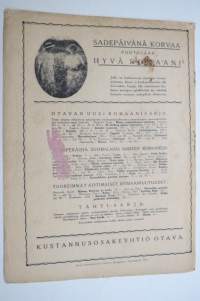 Suomen Kuvalehti 1921 nr 30, kansikuva Partiolainen, Suomen konsulivirasto Australiassa, Kesäistä Suomea samoilemassa, Kotimaan kuulumisia, Muotokuvia, ym.