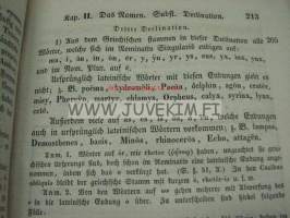 Grammatik der Lateinischen Sprache 1842 -teos kuulunut E.N. Setälän kirjastoon