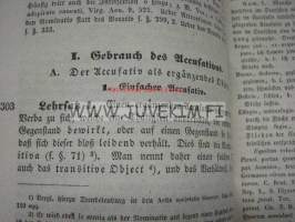 Grammatik der Lateinischen Sprache 1842 -teos kuulunut E.N. Setälän kirjastoon