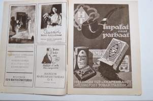 Suomen Kuvalehti 1921 nr 40, kansikuva Hanna Granfelt, Haarlan paperitehdas, Mikä on syvennyspaino, Toivioretki kellariin, tyhjiä tähkiä, Miksi Voutikin läksi, ym.